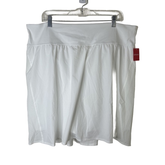 NWT SPANX 50272 Get Moving Skort 17” White Size 3X - Picture 1 of 16